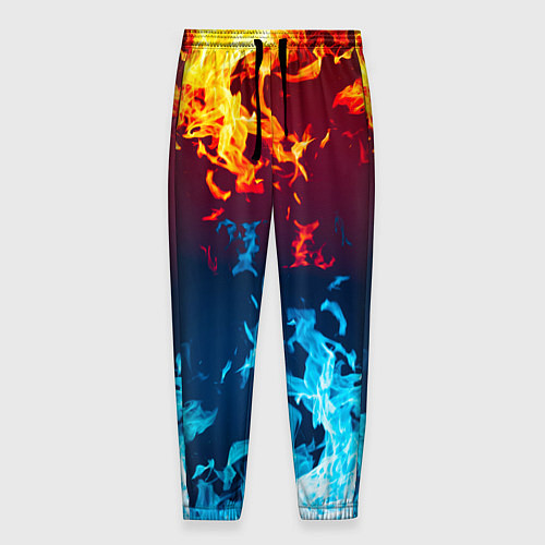 Мужские брюки Лед и Пламя Борьба стихий / 3D-принт – фото 1