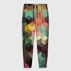 Мужские брюки Разноцветный геометрический узор 3D