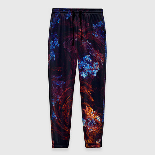 Мужские брюки Синие и Красные Коралловые Рифы / 3D-принт – фото 1