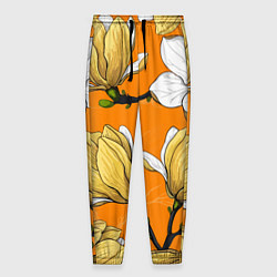 Мужские брюки Удивительные летние тропические цветы с нераскрывш