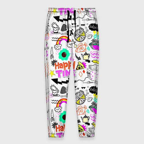 Мужские брюки HAPPY TIME / 3D-принт – фото 1