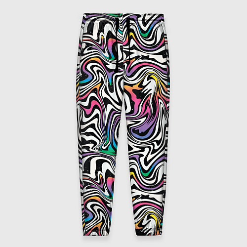 Мужские брюки Цветная оптическая иллюзия / 3D-принт – фото 1