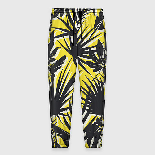 Мужские брюки Красочная Тропическая Листва / 3D-принт – фото 1