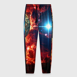 Мужские брюки Яркая звезда в космическом пространстве