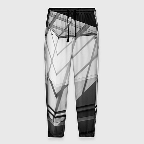 Мужские брюки Абстрактные тени и геометрические фигуры / 3D-принт – фото 1