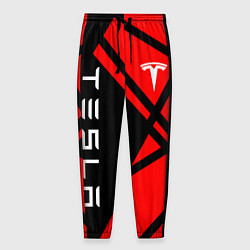 Мужские брюки Тесла - Красная абстракция