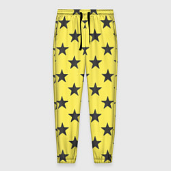 Мужские брюки Звездный фон желтый