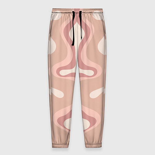Мужские брюки Линии абстрактные цветные / 3D-принт – фото 1