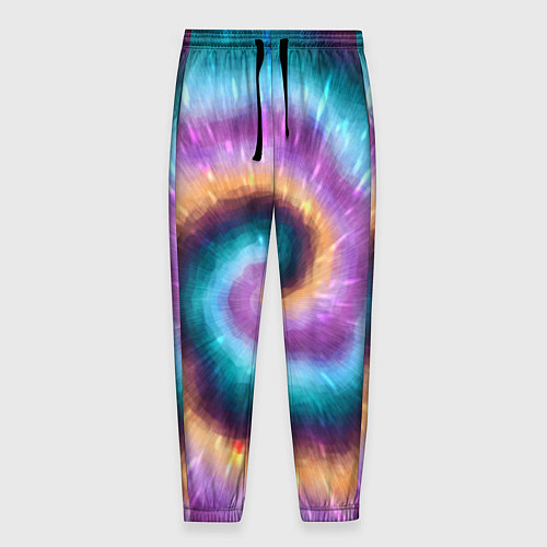 Мужские брюки Сине-фиолетовый тай дай / 3D-принт – фото 1