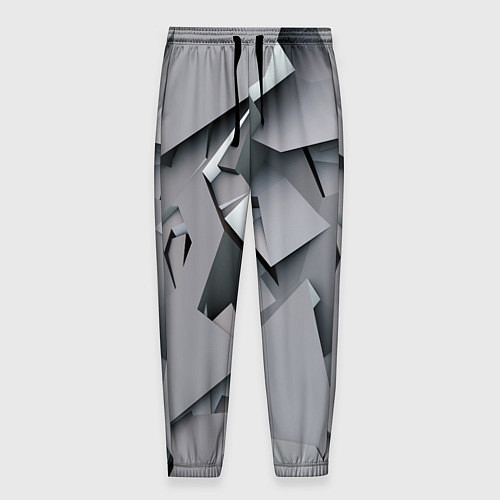 Мужские брюки Металлическая хаотичная броня / 3D-принт – фото 1