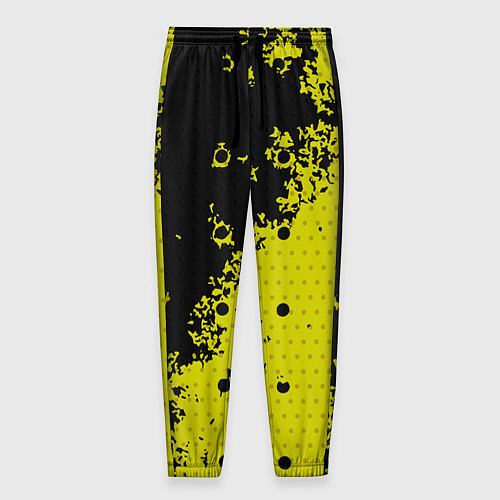 Мужские брюки Black & Yellow / 3D-принт – фото 1