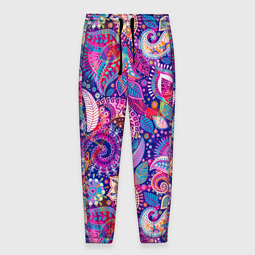 Мужские брюки Multi-colored colorful patterns / 3D-принт – фото 1