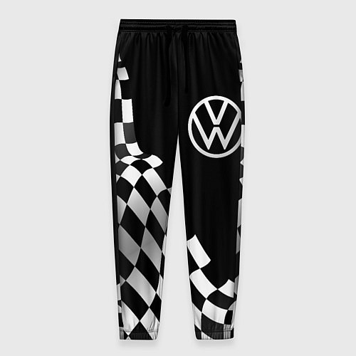 Мужские брюки Volkswagen racing flag / 3D-принт – фото 1