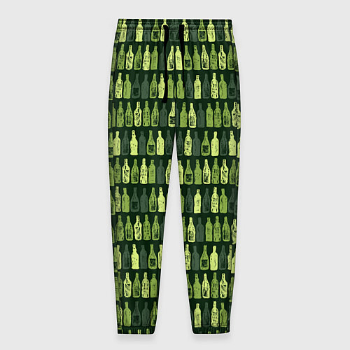 Мужские брюки Милитари бутылки разные / 3D-принт – фото 1