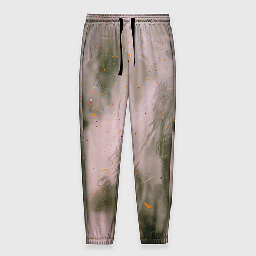 Мужские брюки Абстрактный туман и следы красок / 3D-принт – фото 1