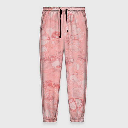 Мужские брюки Розовые волны / 3D-принт – фото 1
