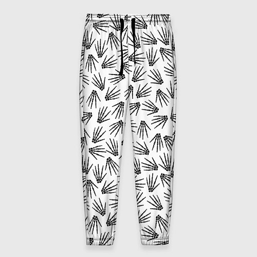 Мужские брюки Ладонь скелета / 3D-принт – фото 1