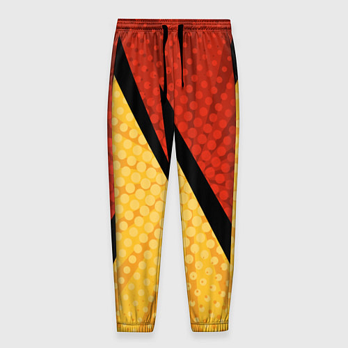 Мужские брюки Желтая красная молния / 3D-принт – фото 1