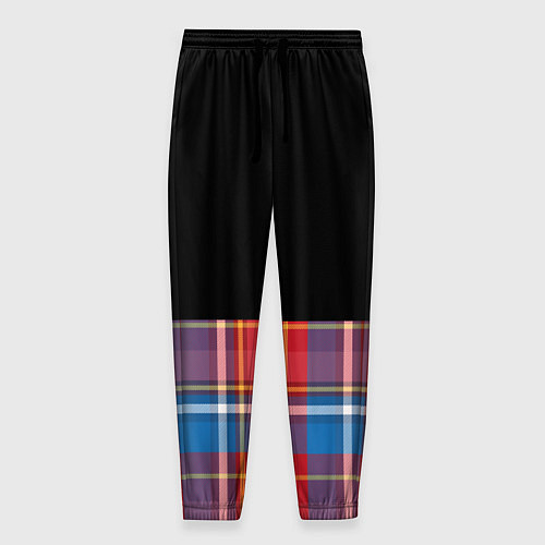 Мужские брюки Классическая шотландка / 3D-принт – фото 1