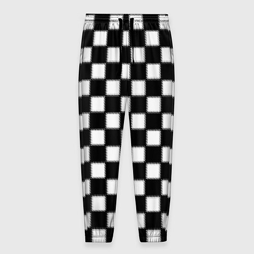 Мужские брюки Шахматная доска / 3D-принт – фото 1