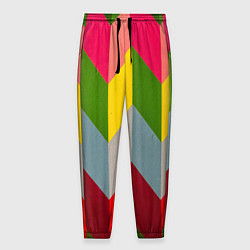 Мужские брюки Разноцветный ромбический абстрактный паттерн