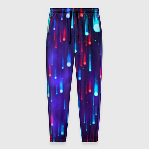 Мужские брюки Neon rain / 3D-принт – фото 1