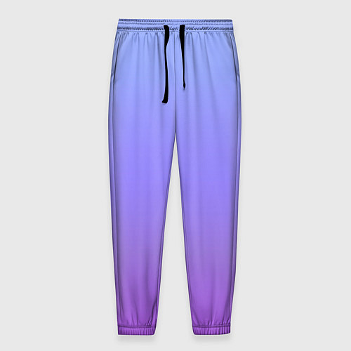 Мужские брюки Фиолетовый градиент / 3D-принт – фото 1