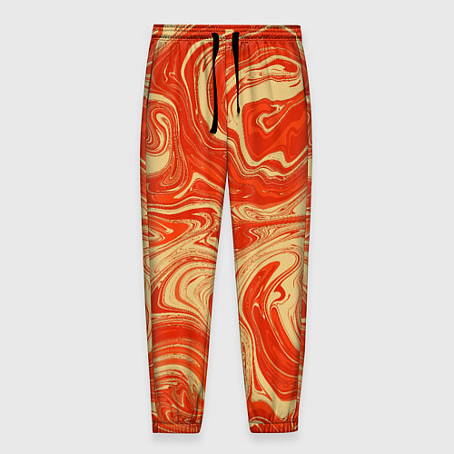 Мужские брюки Апельсиновый узор / 3D-принт – фото 1