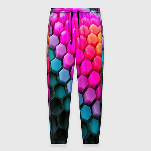 Мужские брюки Шейповые грани / 3D-принт – фото 1