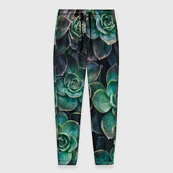 Мужские брюки Паттерн из множество зелёных цветов