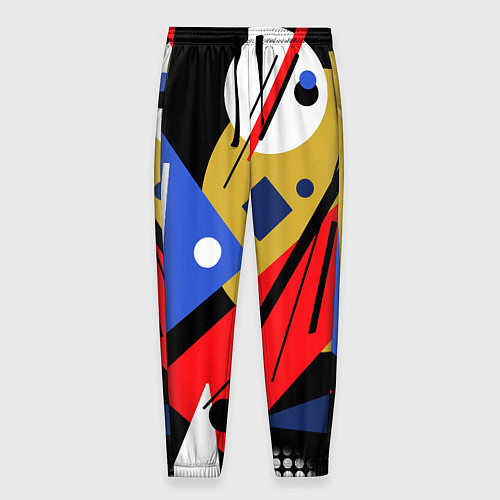 Мужские брюки Абстракция в стиле супрематизм / 3D-принт – фото 1