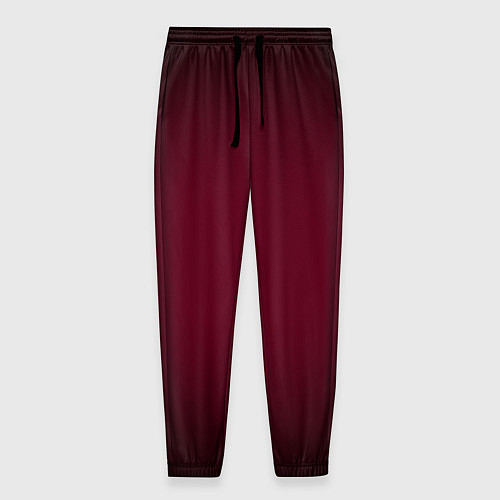 Мужские брюки Марсала темная, градиент / 3D-принт – фото 1
