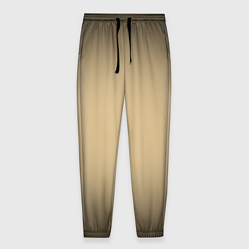 Мужские брюки Бежевый градиент / 3D-принт – фото 1