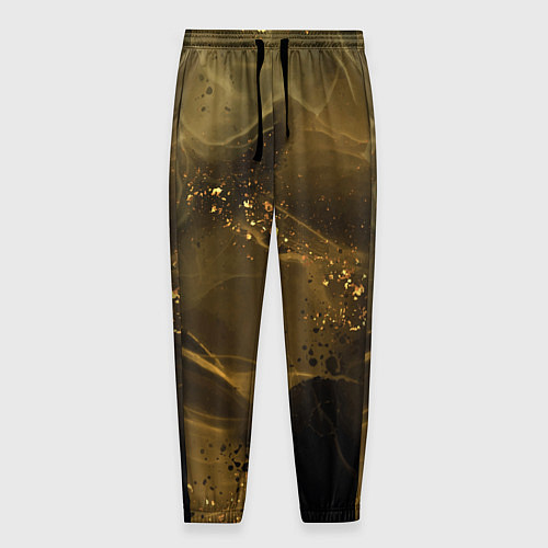 Мужские брюки Золотой дым / 3D-принт – фото 1