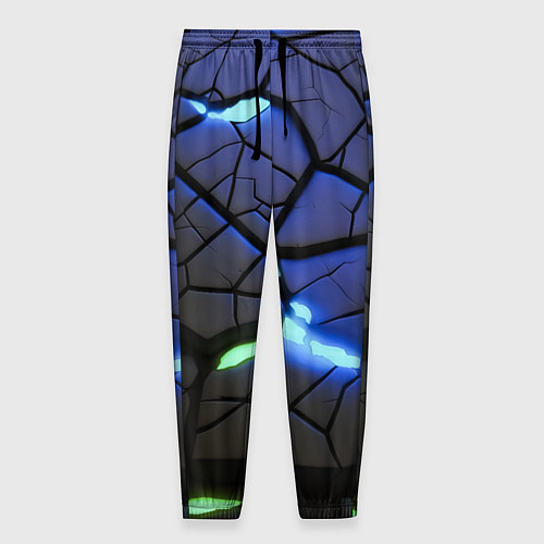 Мужские брюки Светящаяся лава / 3D-принт – фото 1