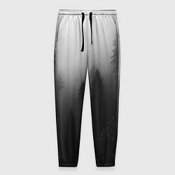 Брюки на резинке мужские Красивый туманный лес, цвет: 3D-принт