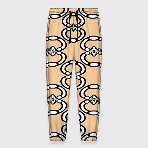 Мужские брюки Восьмерочка, полукруг в форме цифры / 3D-принт – фото 1