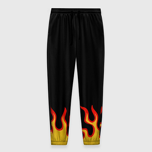 Мужские брюки Горящее пламя / 3D-принт – фото 1