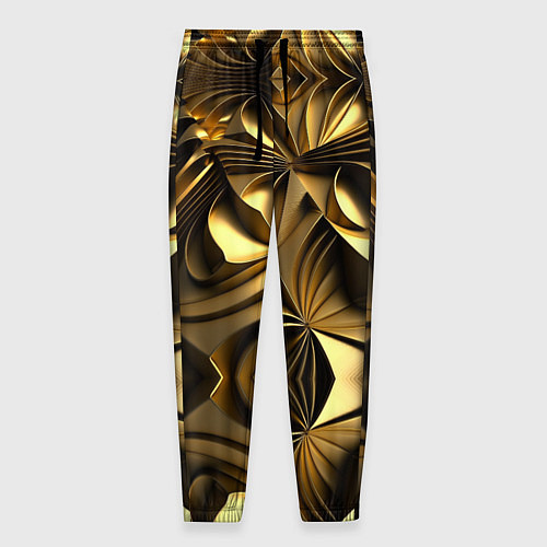 Мужские брюки Золотой калейдоскоп / 3D-принт – фото 1