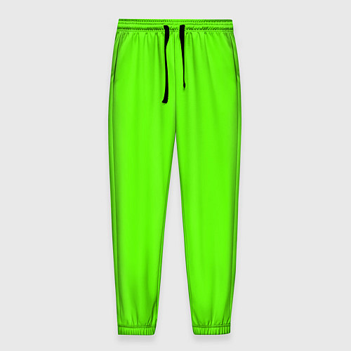 Мужские брюки Кислотный зеленый / 3D-принт – фото 1