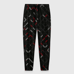 Брюки на резинке мужские Текстурный узор, цвет: 3D-принт