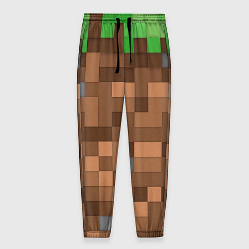 Мужские брюки Блоки майнкрафта / 3D-принт – фото 1