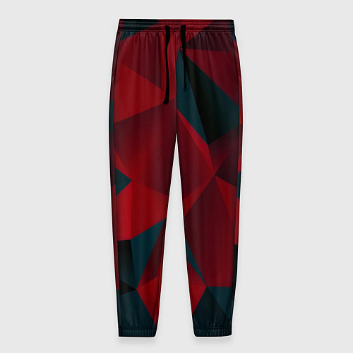 Мужские брюки Битва кубов красный и черный / 3D-принт – фото 1