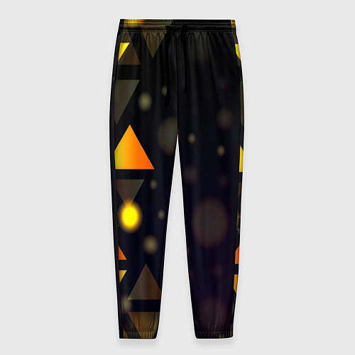 Мужские брюки Светящиеся треугольники боко / 3D-принт – фото 1