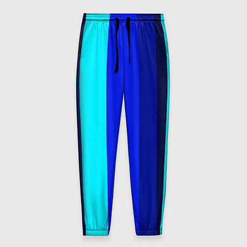 Мужские брюки Контрастные вертикальные полосы / 3D-принт – фото 1