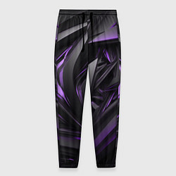 Мужские брюки Черно-фиолетовые объекты