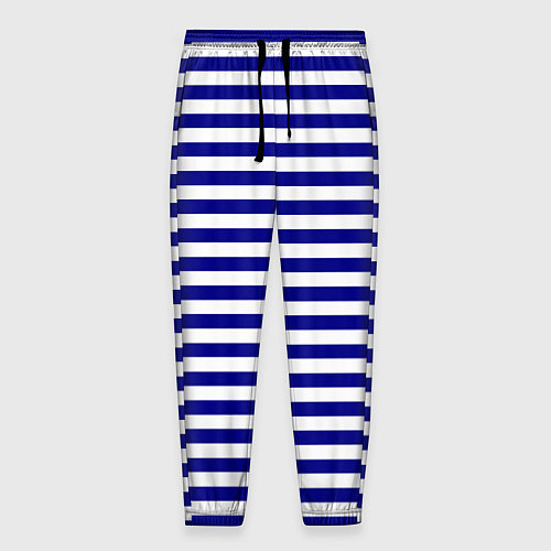 Мужские брюки Тельняшка синяя ВМФ / 3D-принт – фото 1