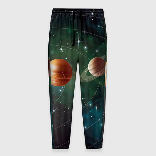 Мужские брюки Планетная система / 3D-принт – фото 1