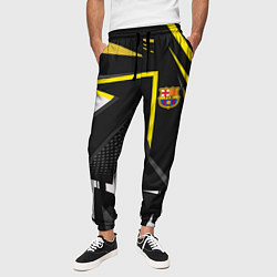 Брюки на резинке мужские ФК Барселона эмблема, цвет: 3D-принт — фото 2