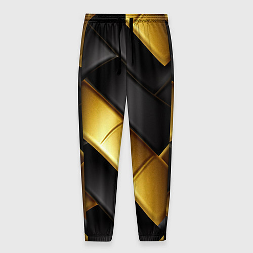 Мужские брюки Gold black luxury / 3D-принт – фото 1